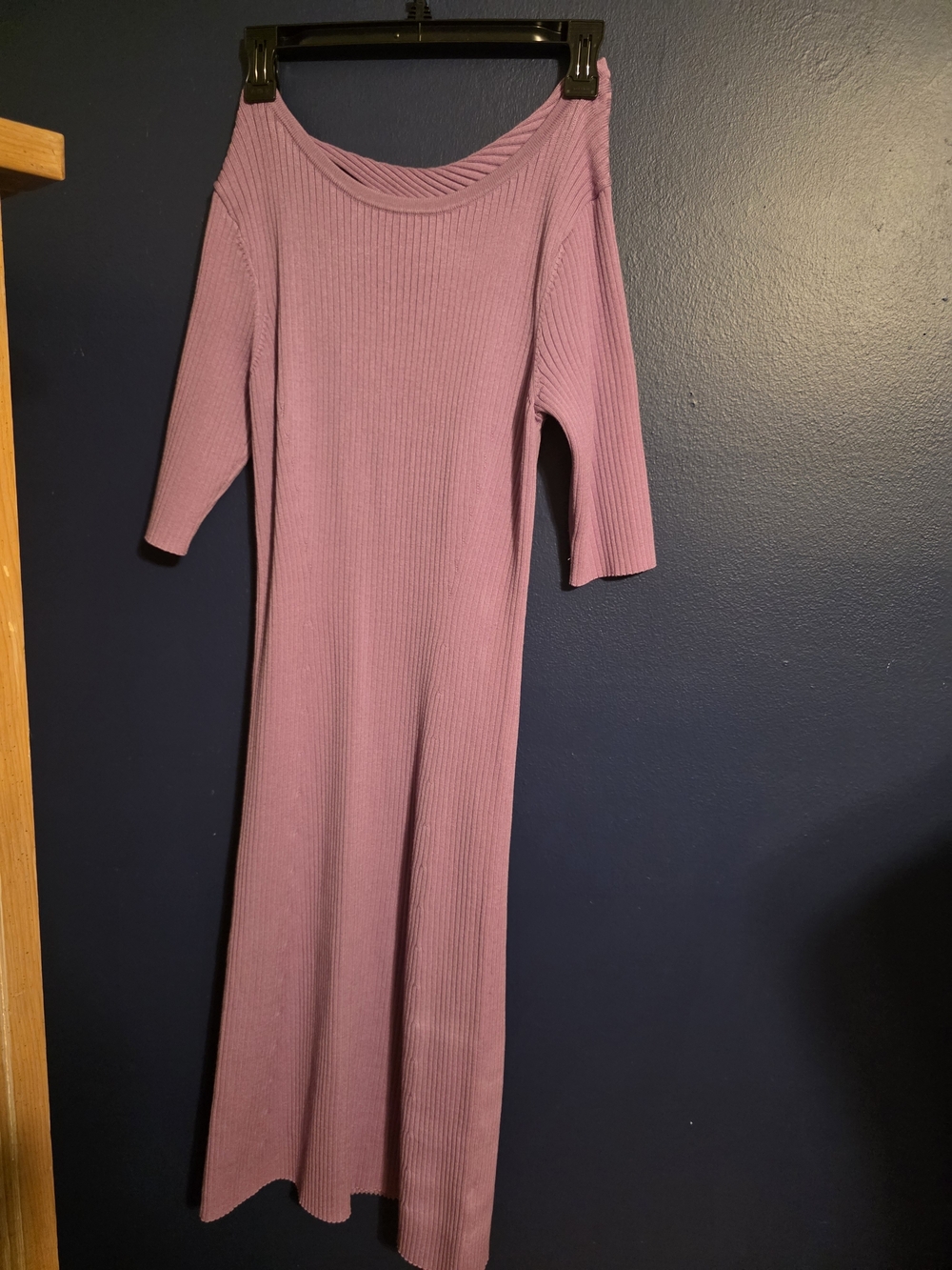 Daily Ritual Lilac Ribbed Maxi Dress - Picture 3 of 5